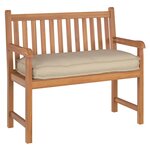 vidaXL Coussin pour assise / dossier de palette Taupe 120 x 50 x 12 cm