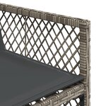 vidaXL Ensemble à manger de jardin 15 Pièces coussins gris résine tressée