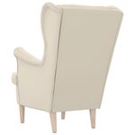 vidaXL Fauteuil blanc 74x84x100 cm lin