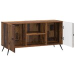vidaXL Meuble TV 102 x 34 5 x 50 cm Bois ancien Bois d'ingénierie
