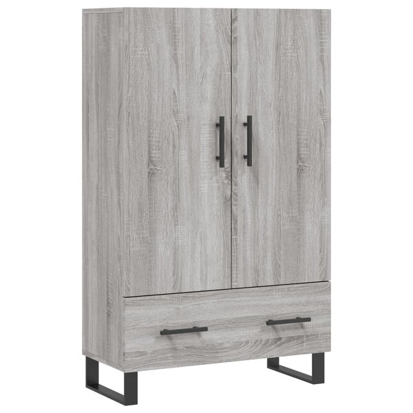 vidaXL Buffet haut sonoma gris 69 5x31x115 cm bois d'ingénierie