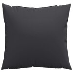 vidaXL Coussins de canapé lot de 4 noir 40x40 cm tissu
