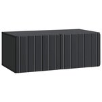 vidaXL Meuble TV mural 78 5 x 41 x 30 cm Noir Bois d'ingénierie