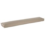 vidaXL Coussin de palettes pour banc Taupe 200x40x8 cm en tissu Oxford