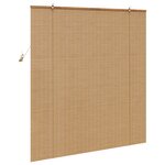 vidaXL Stores et Occultants Marron Clair 140 x 160 cm Bambou
