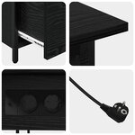 vidaXL Cabinet de chevet Chêne noir 60 x 30 x 61 cm Bois d'ingénierie