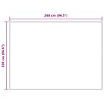 vidaXL Jeté Rose 240 x 220 cm Toison