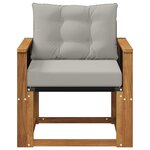 vidaXL Sofa de milieu extérieur Bois d'Acacia Massif Naturel
