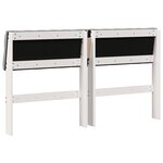 vidaXL Tête de lit capitonnée Gris clair 140 cm Pin massif