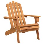 vidaXL Chaise de jardin Adirondack Bois d'acacia massif