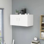 vidaXL Armoire murale Blanc 80x39x40 cm Bois d'ingénierie
