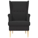 vidaXL Fauteuil Noir Bouclé
