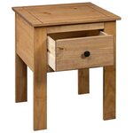 vidaXL Table de chevet 46x40x57 cm Pin Gamme Panama