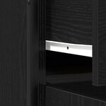 vidaXL Buffet avec tiroir Chêne noir 70 x 30 x 80 cm Bois d'ingénierie