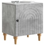 vidaXL Cabinet de chevet Gris béton 43 x 34 5 x 50 cm