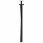 vidaXL Pieds de table à manger en forme de X  2 pièces  noir  90 x (72-73) cm  acier