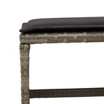 vidaXL Ensemble à manger de jardin 9 Pièces coussins gris résine tressée