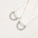 vidaXL Voile d'ombrage 160 g/m² Blanc 2 5x4 5 m PEHD