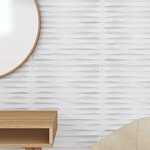 vidaXL Panneaux muraux 12 Pièces blanc 50x50 cm XPS 3 m² pierre