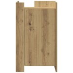 vidaXL Buffet Chêne artisanal 45 x 35 x 75 cm Bois d'ingénierie