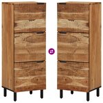 Highboard vidaXL 40x33x110 cm en bois d'acacia solide