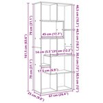 vidaXL Étagère séparatrice de pièce chêne artisanal 67x25x161 5 cm