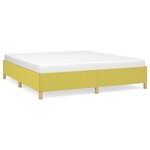 vidaXL Sommier à ressorts de lit Vert 160x200 cm Tissu