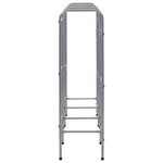 vidaXL Étagère de rangement pour 9 caisses Argenté 145x33x116 cm Acier