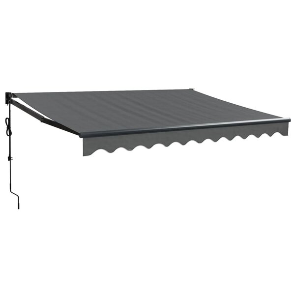 vidaXL Auvent rétractable automatique anthracite 3 5x2 5 m