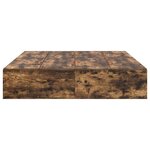 vidaXL Cadre de lit Chêne fumé 200 x 160 x 31 5 cm Bois d'ingénierie