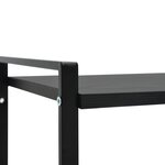 vidaXL Bibliothèque 2 niveaux Noir 52x28x59 cm bois d'ingénierie