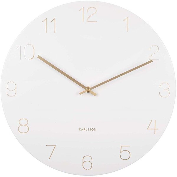 Horloge en métal chiffres gravés charm