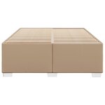 vidaXL Cadre de lit sans matelas cappuccino 140x190 cm similicuir