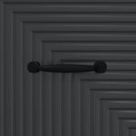 vidaXL Armoire à tiroirs Noir 33 x 34 5 x 89 5 cm Bois d'ingénierie