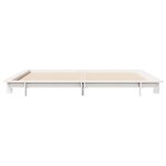 vidaXL Cadre de lit sans matelas blanc 160x200 cm bois de pin massif
