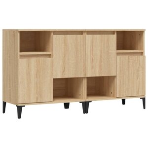 vidaXL Buffets 2 Pièces chêne sonoma 60x35x70 cm bois d'ingénierie