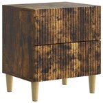 vidaXL Cabinet de chevet Chêne fumé 43 x 34 5 x 48 cm