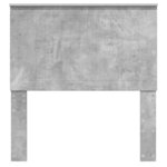 vidaXL Tête de lit avec tête de lit Gris béton 90 cm Bois d'ingénierie