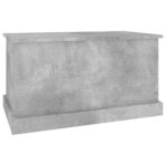 vidaXL Boîte de rangement gris béton 70x40x38 cm bois d'ingénierie