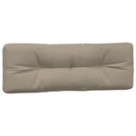 vidaXL Coussins de palette 5 Pièces taupe tissu