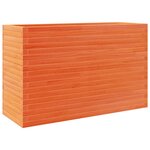 vidaXL Jardinière cire marron 110x40x68 5 cm bois de pin massif