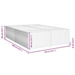 vidaXL Cadre de lit sans matelas gris foncé 140x200 cm velours