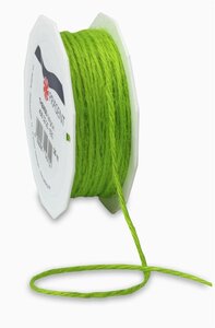 Cordelette jute 25-m-rouleau 2 mm vert clair