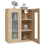 vidaXL Armoire murale suspendue Chêne sonoma 69 5x34x90 cm