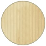 vidaXL Tapis rond naturel clair 100 cm bambou