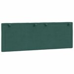 vidaXL Coussin de tête de lit vert foncé 120 cm velours