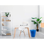 Corbeille papier q-connect plastique resistant 13l       275x285mm coloris bleu        translucide