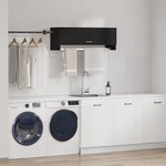 Armoire vidaXL en chêne noir 100x32 5x35 cm en bois d'ingénierie