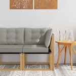 vidaXL Canapé d'angle extérieur Blanc