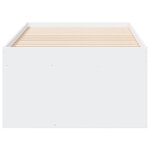 vidaXL Lit de jour avec tiroirs sans matelas blanc 90x200 cm